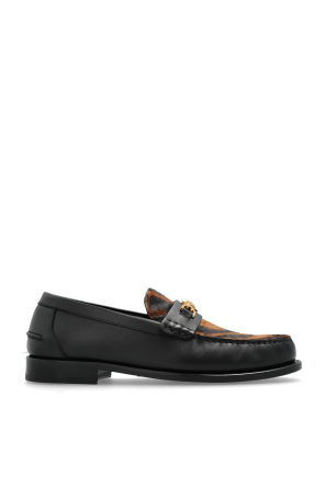 Sepatu BALLY STRIPE WHITE BLACK LOAFERS 100% ORIGINAL